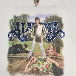 Vintage Alabama 1996 Dancin On The Boulevard Concert Band Tour Shirt Medium USA